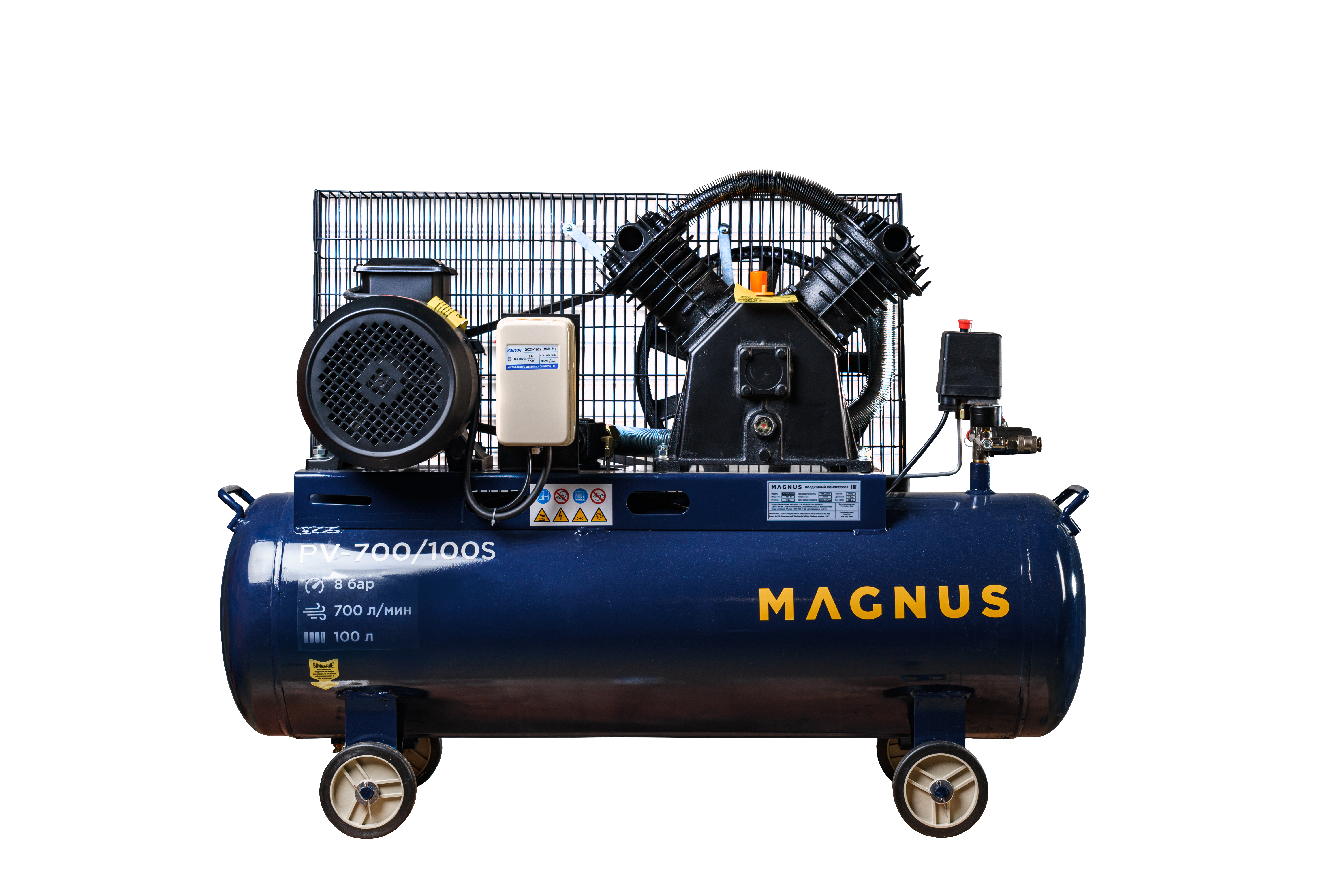 Компрессор воздушный Magnus KV-700/100S новый фильтр (10атм.,4,0кВт.,380В,Ф90) в Челябинске