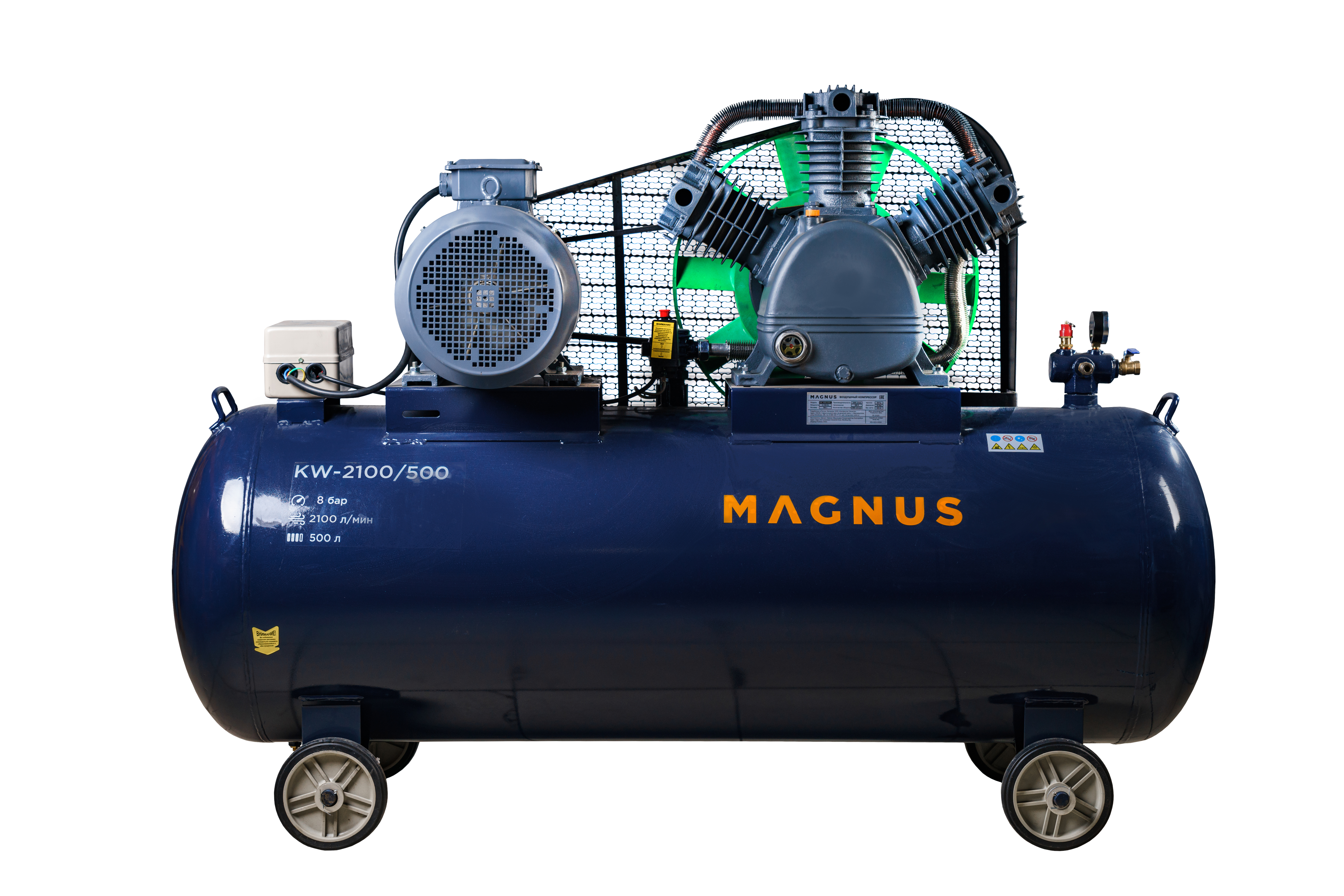 Компрессор воздушный Magnus PW-2100/500S (10атм.,15,0кВт.,380В,Ф120) в Челябинске